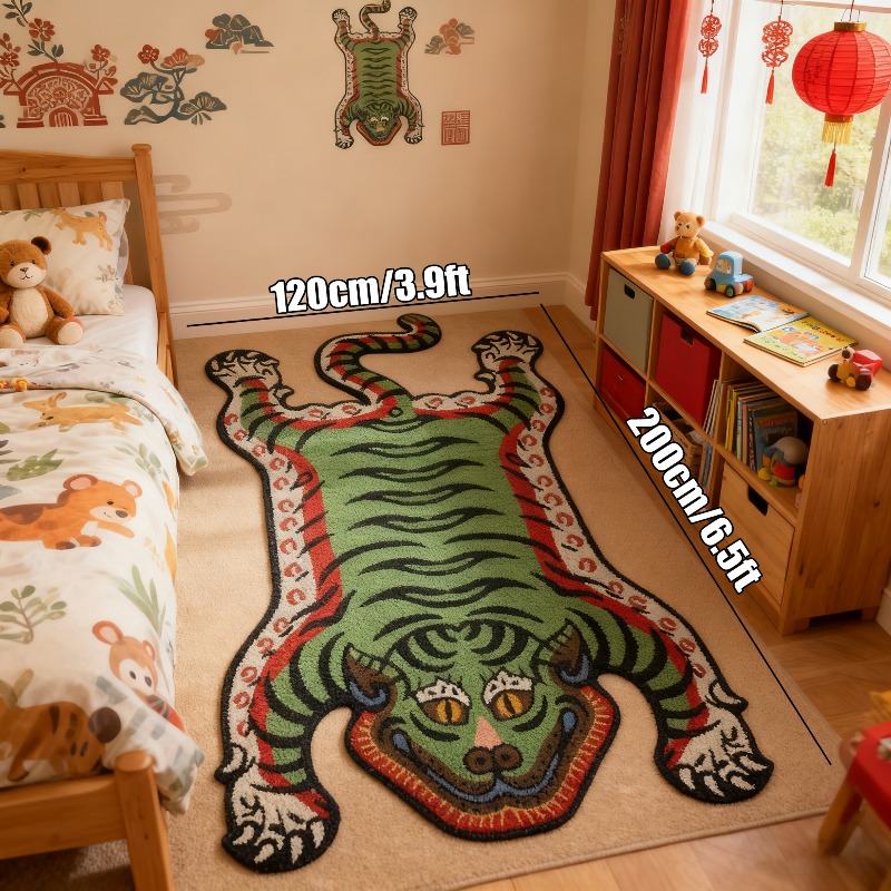 VIKAMA Tiger Pattern Rug Non-s - Coffee Equipment At Home のレビューと価格
