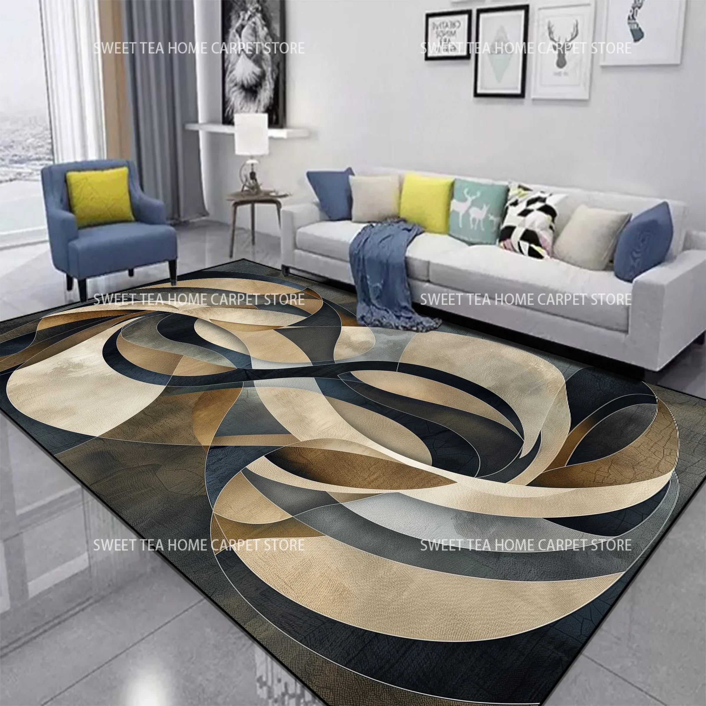Red Black Swirl Rug Abstract C - Coffee Equipment At Home のレビューと価格