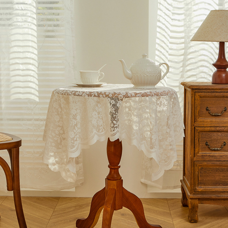 White lace tablecloth, vintage - Vintage Coffee Equipment のレビューと価格