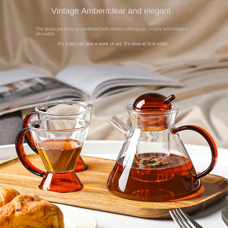 Nordic Glass Teapot Teacup Set - Vintage Coffee Equipment のレビューと価格
