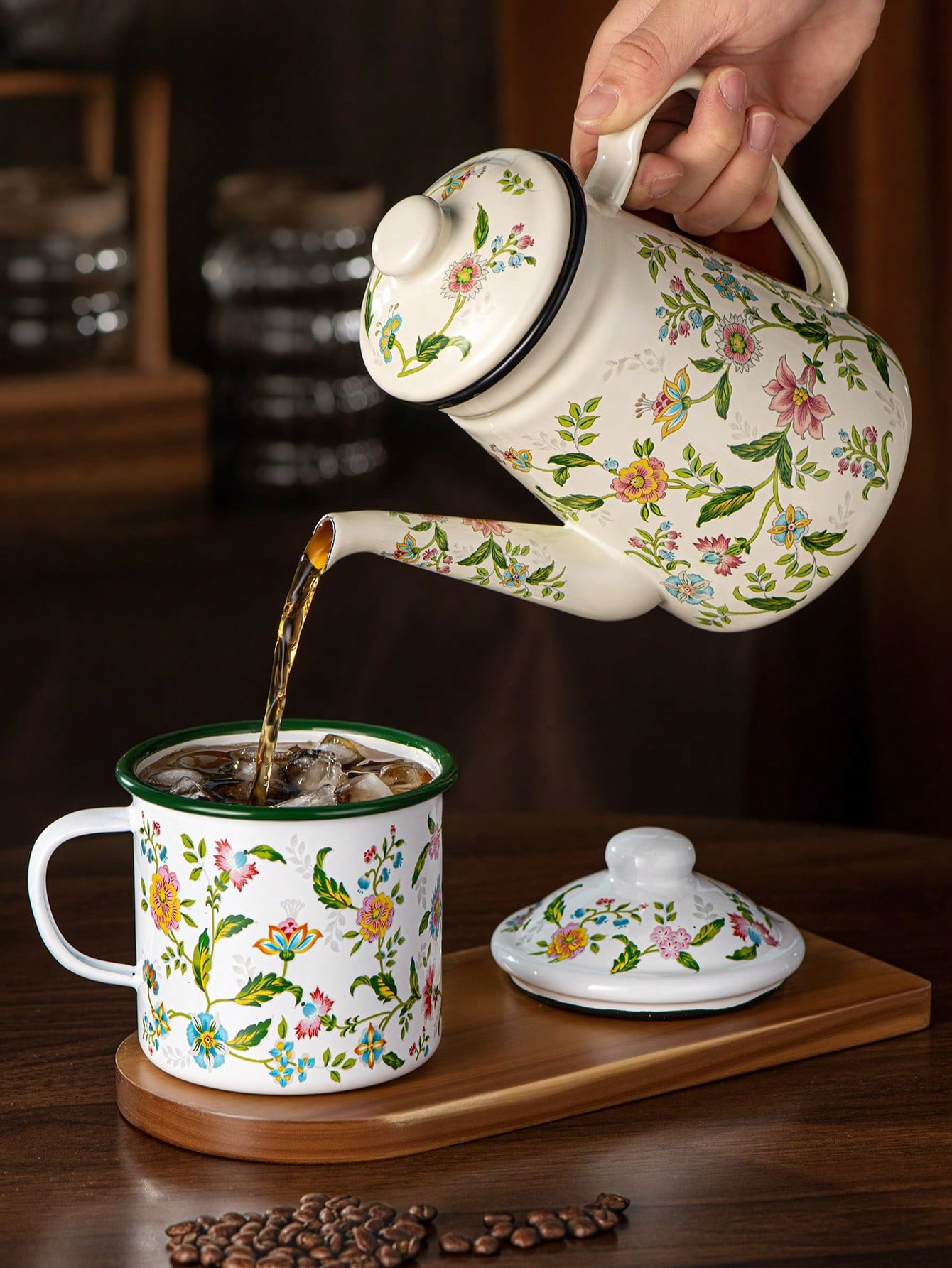 Vintage Floral Coffee Pot 1.1L - Vintage Coffee Equipment のレビューと価格
