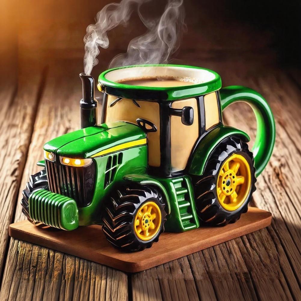 Handcrafted Tractor Coffee Mug - Vintage Coffee Equipment のレビューと価格