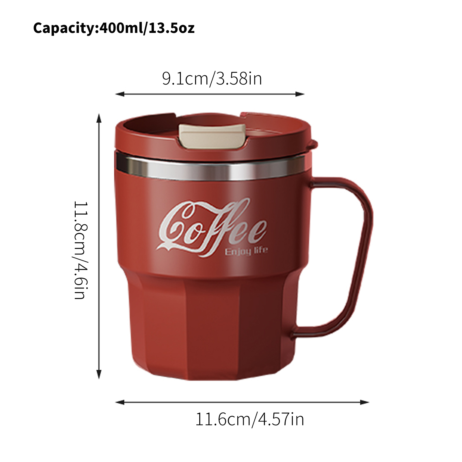 400ml Double Wall Insulated Co - Vintage Coffee Equipment のレビューと価格