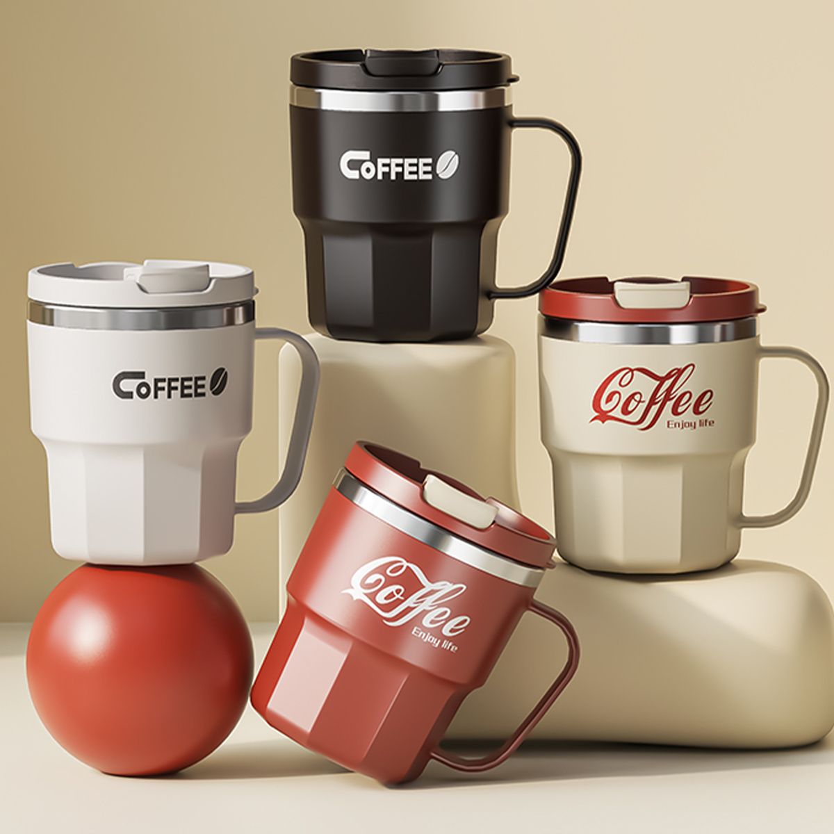 WORTHBUY 400/480ML 304 Stainle - Vintage Coffee Equipment のレビューと価格
