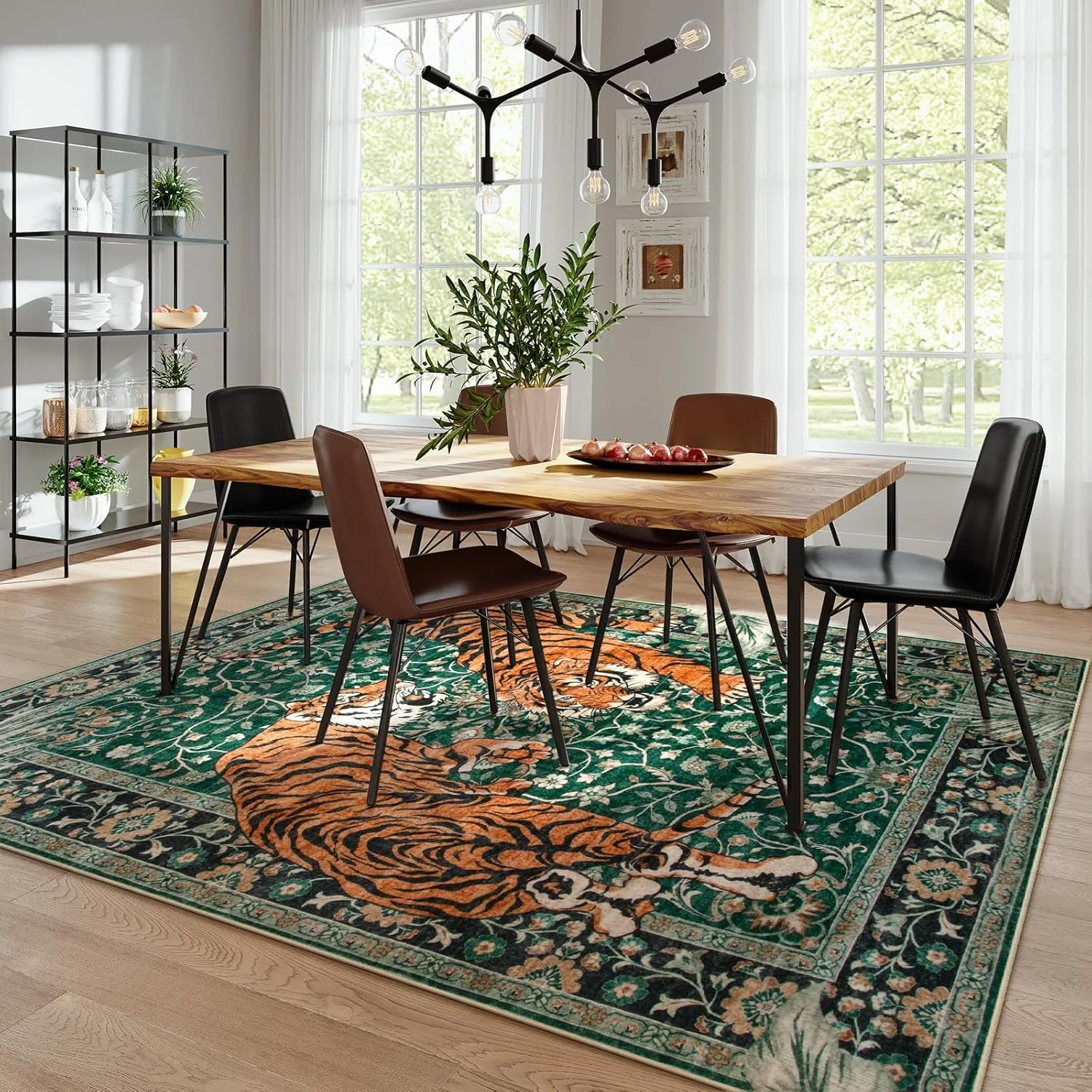 Jungle Tiger Rug for Living Ro - Coffee Equipment At Home のレビューと価格